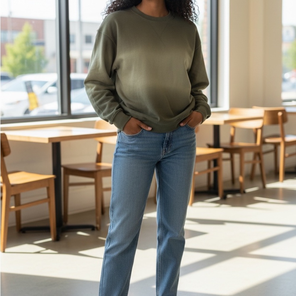 H&M Khaki Women's Sweatshirt